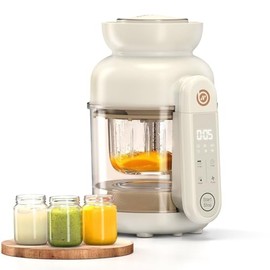Auto Baby Food Maker, Glass Baby Food Mill, Baby Blender & Steamer and Puree Maker with Auto Cooking, Easy Cleaning, Touch Screen, Dishwasher Safe (12