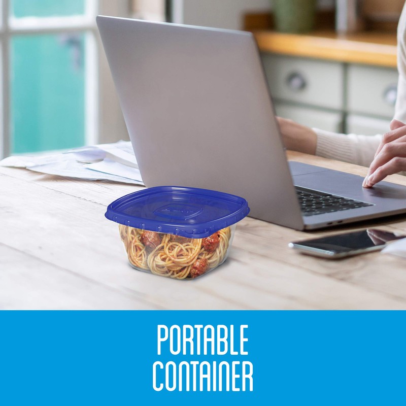 Medium Square Food Containers - 1.18 L, 3 Pack
