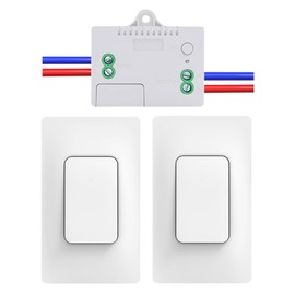 Cerhot Self Powered Wireless Light Switch Kit Remote Light Switches Wireless No Wiring No Battery Kinetic Light Switch Wireless Radio Wall Switches for Home Lighting