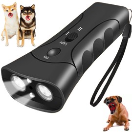 WEIMEIH Anti Barking Device for Dogs, Ultrasonic Dog Barking/Sonic Deterrents Device, 3 in 1 Handheld Waterproof Dog Training/Barking Control Device, Safe Frequency Anti Bark Stopper for Most Dogs