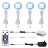 AIBOO RGB LED Cabinet Lighting Set of 4, 12 V