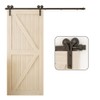 TSMST 4FT Sliding Barn Door Hardware Kit, Heavy Duty Sturdy