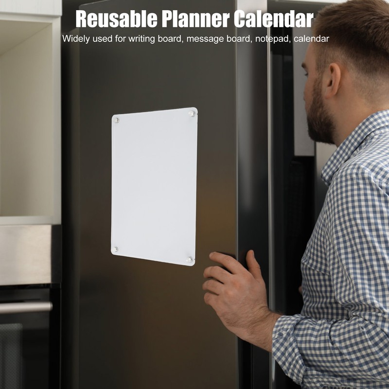 Clear Calendar Planning Board Reusable Magnetic Acrylic Wet Dry Erase