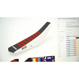 Yamaha 2015-2021 Yamaha YZ 125/250 Seat Cover By Enjoy MFG ALL BLACK PURPLE RIBS #67