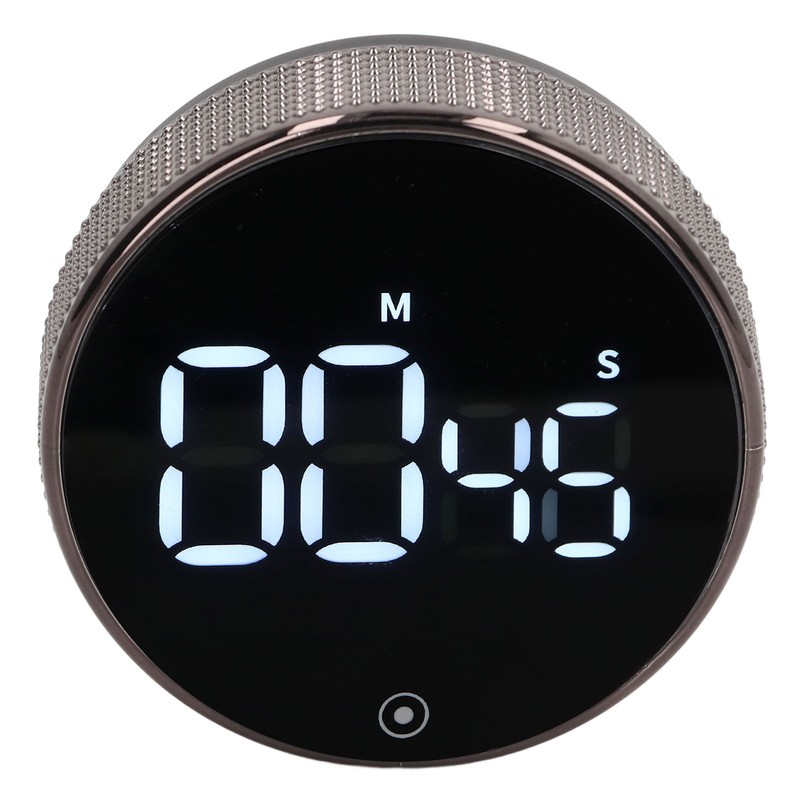 Kitchen Timer Rotating Silent Magnetic Suction Kids Study Timer LED