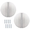 MOROBOR Half Moon Drawer Handles, 4PCS Brushed Nickel Semi Circle