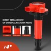 A-Premium Ignition Coil Pack and Iridium Spark Plugs Compatible with