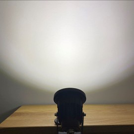 Monsing 7 W LED Spotlight White 6000 K with Clip 2 m Cable with Plug LED Garden Lighting Garden Light Garden Spotlight Lawn Spotlight IP65 Waterproof for Outdoor Yard Lawn (Cool White)