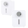 Waterproof WallMounted Toilet Roll Paper Rack Holder with Top Shelf