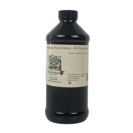 OliveNation Pineapple Flavor Extract - PG Free, Natural - Sugar Free, Non-GMO, Kosher, Vegan Pineapple Extract from Natural Flavors Adds Tropical Taste & Aroma to Baking, Beverages, Cooking 16 oz