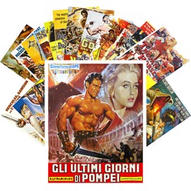 Postcard Set 24 cards Peplum Antique Sword Action Vintage Trash Movie Posters