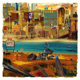 International Graphics - Finished Picture - Yves, KRIEF - ''Fantastic Day''- 30 x 30 cm - Direct printing on acrylic glass