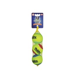 Nobby Tennisball, M: 6,5 cm, 1 Netz (1 x 3 Stück)