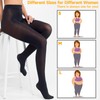 BAEIDO Fleece Lined Thermal Tights for Women, Fake Sheer Double