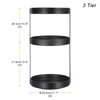 uxcell 3 Tier Lazy Susan Turntable, 12 Inch Metal Spice