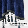 ELKCA Double-Sided Chenille Window Curtains Tier for Kitchen,Rod Pocket,Royal Blue