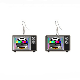 Unique Acrylic Television Drop Dangle Earrings Novelty TV Statement Earrings Creative Novelty Jewelry for Women Party Gifts