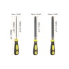 sourcing map 3pcs Metal File Set 6" High Carbon Steel