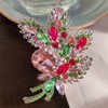 Axmerdal - Broche de ramo de diamantes de imitación para