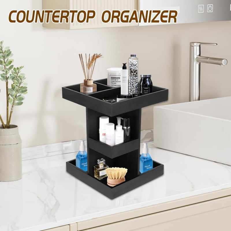 Anmrept 3 Tier Perfume Organizer, Rotatable Cologne Organizer For Men,Cologne