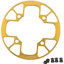 UPANBIKE Mountain Bike Chainring Guard Protector 104BCD Aluminum Alloy Chainring Cover for Chainring Sprocket (Gold, 36T-38T)