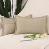 Madizz Set of 2 Fringe Chenille Simple Decorative Cushion Covers,