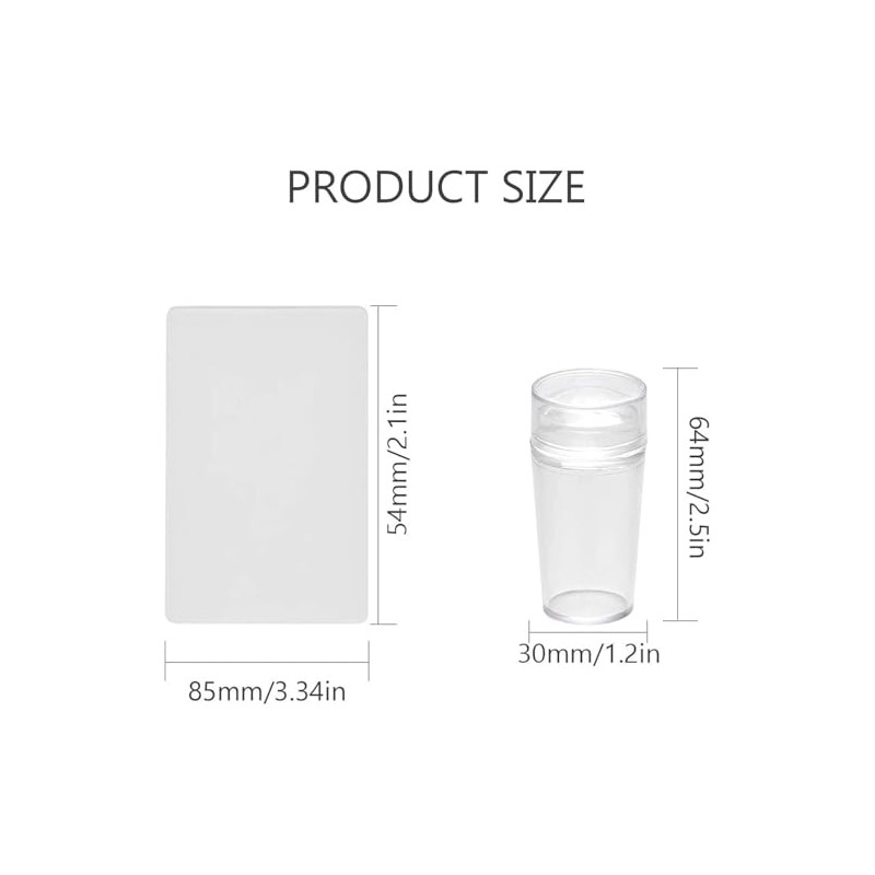 Kit De Estampador De Uñas, Estampadores De Silicona Con Raspador