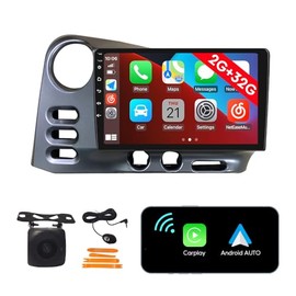 [2G+32G] Android Car Stereo FM Radio Carplay Android Auto 9" Touchscreen Headunit Media Player with Backup Camera for Toyota Corolla Matrix 2003 2004