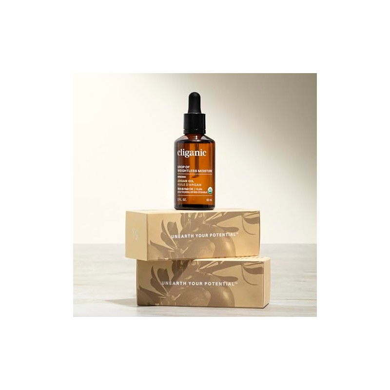 Cliganic Aceite de Argán Orgánico Ingrediente Único, Marruecos, 120 ml