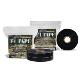 Bond It F4 Emergency Self-Fusing Silicone Tape, Repair Plumbing Pipe & Radiator Hose Leak, Electrical Insulation, Permanent Bonding, Waterproof, 1" x 36' x 20mil, Black, Pack of 2
