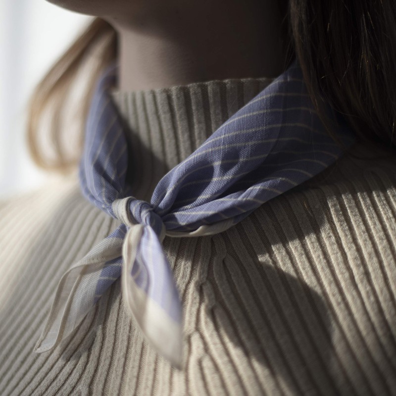 Topdrawer Japanese Handkerchief, 100% Cotton, Diamond Stitch Pattern, Rust