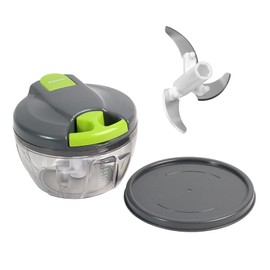 Onion Cutter, Chopper, wenco Onion Chopper 500 ml Capacity, Manual Vegetable Cutter with Pourer, 12.5 x 12.5 x 9.5 cm, Multi-Chopper with Pulley