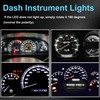 GLOFE 40 Pieces T10 194 168 LED Dash Instrument Light