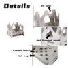 2 Pcs Foldable Stove,Portable Camping Stove for Outdoor Cooking, Lightweight