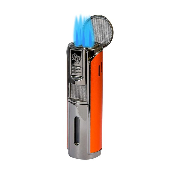 Rocky Patel Envoy 5 Torch Lighter - Gunmetal and Orange