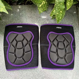 Cleaning Knee Pads for Men/Women Floor Work, Thick Memory Foam Knee Pad for Carpet Installer Planting Flower Mopping Floors, Anti Slip Kneepads for Gardening Painting Nursing DIY Project, Purple M (1 Pair)