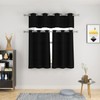 Black Kitchen Tiers Curtains Over Sink Privacy Linen Textured 24