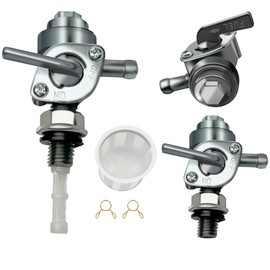 2 Pack Generator Male Fuel Petcock Shut Off Valve M10X1.25mm with Fuel Strainer Fit for Honda EU2000i EU2200i EU3000iS for Predator 2000 3500 Inverter for Yamaha EF2000iS EF2200iS Gas Tank Switch