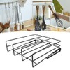 Under Counter Hanging Shelf Layered Design Safe Organizer for Kitchen