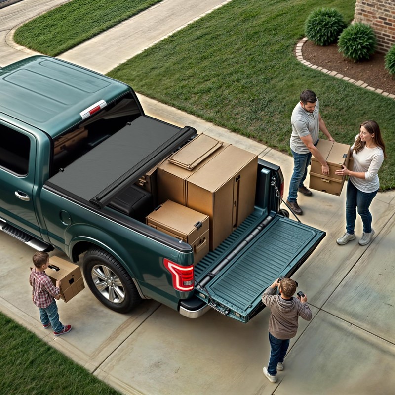 Soft Roll-Up Tonneau Cover Fit for Dodge Ram 1500 2019-2024