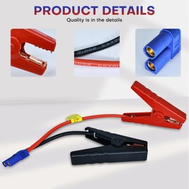 Smart Jump Starter Clamps,EC5 Heavy Duty Jump Starter Automotive Booster Clamp Cables Replacement Alligator Clamps