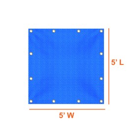 Insulated Tarps in Multiple Sizes Waterproof Tarpaulin - 100% Weather Resistant Industrial Tarps - Perfect for Commercial & Industrial Use (5' x 5')