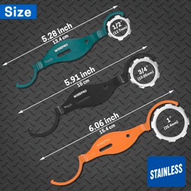 WISEPRO 3 PCS Lockout Wrench Kit, Conduit Lockout Wrench Set, ½ & ¾ & 1 Inch Metal Steel Construction Spanner Wrench, Offset Bends, Loosen/Tighten Locknuts in Tight Spaces.