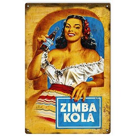 Victory Vintage Signs Zimba Kola Advertisement Bar and Restaurant Sign