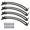 Piutouyar 4 Pack 7 Inch Lid Support Hinge, Black Left