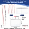Red Lanyards for ID Badges 10 Pack with ID Holder,