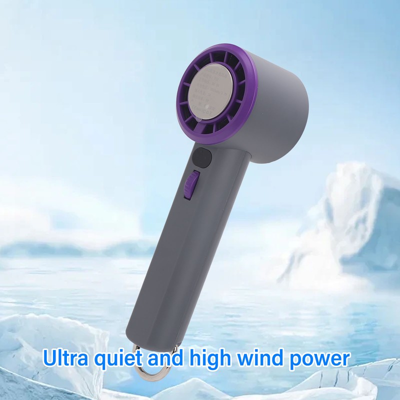 Portable Handheld Turbo Fan USB Rechargeable 14000RPM 100 Speed Quiet
