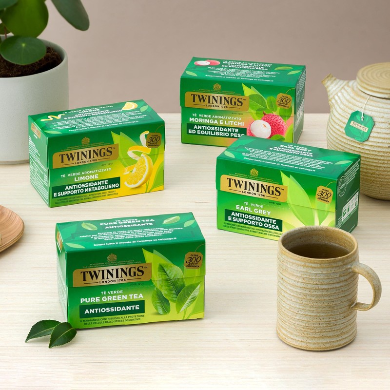 Twinings, Tè Verde Pure Green, Pregiato Tè Verde Orientale, Gusto
