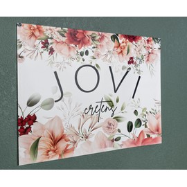 Custom Name Sign Banner Flag, Nursery Wall art Decor, Watercolor, Floral, or Eucalyptus prints