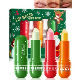 Lip Balm Kit-3Pcs Lip Care Moisturizer,Hydrating Lip Repair Sticks for Dry Cracked Lip,Vegan & Cruelty-Free Chapstick Lip Products, Christmas Stocking Stuffers Lip Treatment Gift Set for Women Men